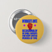 Introvertierte vereinigt euch button (Vorne & Hinten)