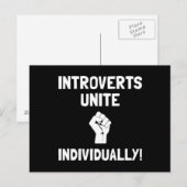 Introvertierte Vereinigung Postkarte (Vorne/Hinten)