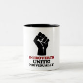 Introvertierte Vereinigung Zweifarbige Tasse (Mittel)