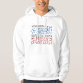 Introvertierte Weihnachten Hoodie (Vorderseite)