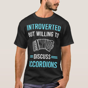 Introvertierter Akkordeon Akkordeonist T-Shirt