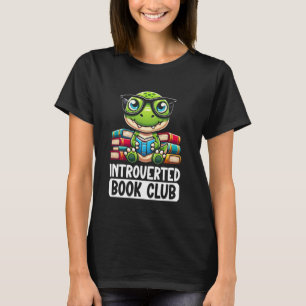 Introvertierter Buchclub-Leser-T-Rex T-Shirt