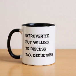 Introvertierter Buchhalter Lustiger Spruch Kaffeet Tasse