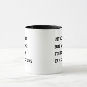 Introvertierter Buchhalter Lustiger Spruch Kaffeet Tasse (Zentrum)