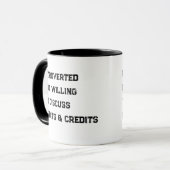 Introvertierter Buchhalter Lustiger Spruch Kaffeet Tasse (Vorderseite Links)