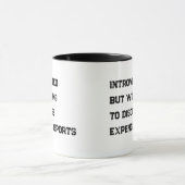 Introvertierter Buchhalter Lustiger Spruch Kaffeet Tasse (Zentrum)