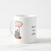 Introvertierter Geist hat Angst vor Halloween Lust Kaffeetasse (Vorderseite Links)