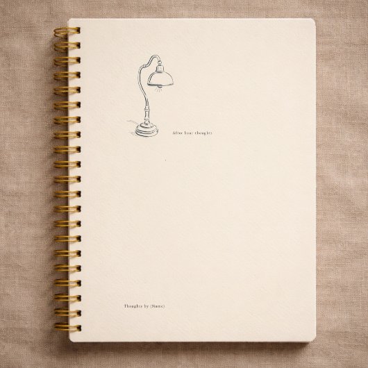 Introvertierter Geschenk Minimalist Line Art Still Notizblock
