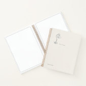 Introvertierter Geschenk Minimalist Line Art Still Notizblock (Innenseite)