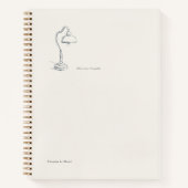 Introvertierter Geschenk Minimalist Line Art Still Notizblock (Vorderseite)