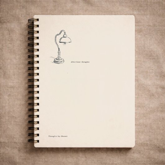 Introvertierter Geschenk Minimalist Lineare Kunst  Notizblock