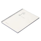 Introvertierter Geschenk Minimalist Lineare Kunst  Notizblock (Linke Seite)