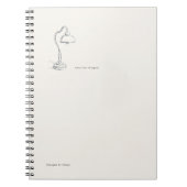 Introvertierter Geschenk Minimalist Lineare Kunst  Notizblock (Vorderseite)