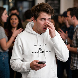 Introvertierter Humor Ich kam, sah und wollte nach Hoodie