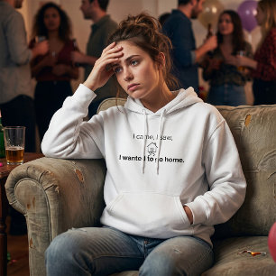 Introvertierter Humor Ich kam, sah und wollte nach Hoodie