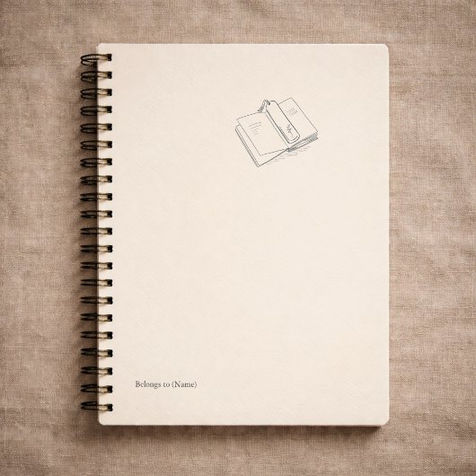 Introvertierter minimalistischer Linienkunst-Liter Notizblock