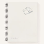 Introvertierter minimalistischer Linienkunst-Liter Notizblock (Vorderseite)