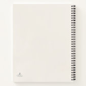 Introvertierter minimalistischer Linienkunst-Liter Notizblock (Rückseite)