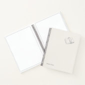 Introvertierter minimalistischer Linienkunst-Liter Notizblock (Innenseite)