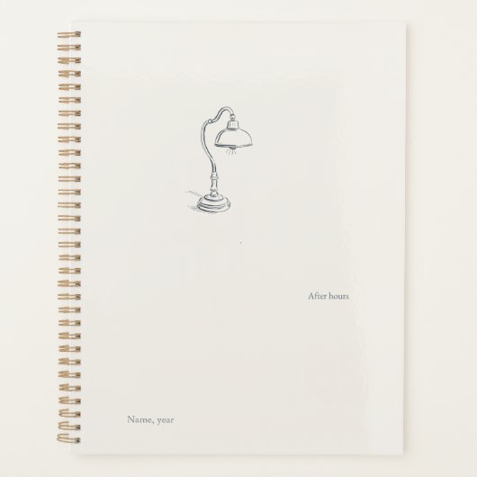 Introvertierter Minimalistischer Ruhe-Solitüde-Pla Planer (Vorderseite)