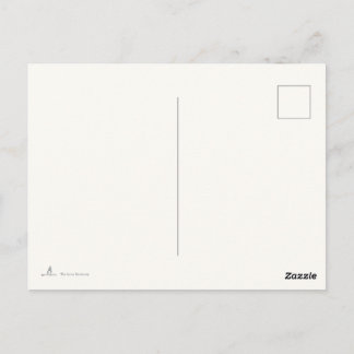 Introvertierter minimalistischer Schwarz-Weiß-Post Postkarte