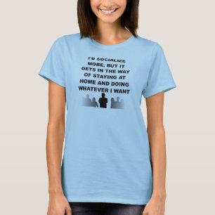 Introvertierter Stubenhocker Lustiges T-Shirt