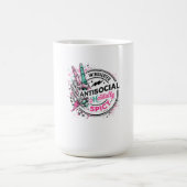 Introvertiertes Antisoziales Mental Würziges Skele Kaffeetasse (Mittel)
