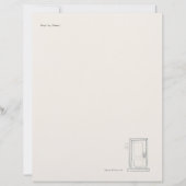 Introvertiertes Tagebuch/Brief schreiben Stille Ei Briefbogen (Vorderseite)