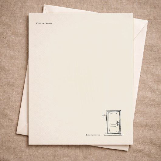 Introvertiertes Tagebuch/Brief schreiben Stille Ei Briefbogen