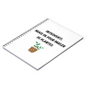 Introvertis et plantes. notizblock (Linke Seite)