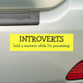 INTROVERTS, halten einen Moment, während ich Autoaufkleber (Auf Auto)