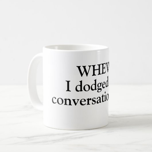 Introverts Tasse (Vorderseite Links)