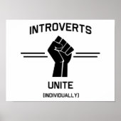 Introverts Unite (einzeln) Poster (Vorne)