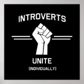 Introverts Unite (einzeln) Poster (Vorne)