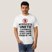 Introverts unite occasionally in small group  T-Shirt (Vorne ganz)