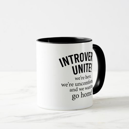 Introverts vereinbaren wir hier sind wir unwohl tasse (VorderseiteRechts)