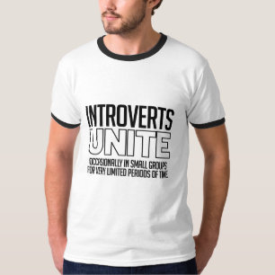 Introverts vereinigen: Gelegentlich T-Shirt