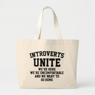 Introverts vereinigen jumbo stoffbeutel