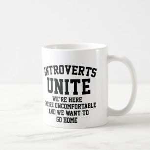 Introverts vereinigen kaffeetasse