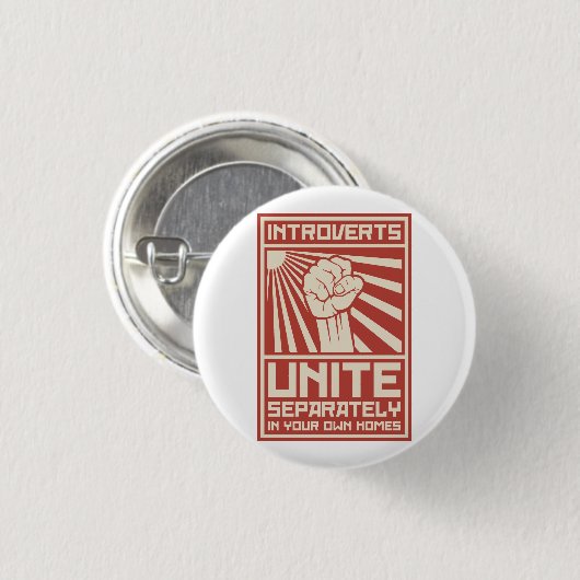 Introverts vereinigen separat in Ihren eigenen Button (Vorne & Hinten)