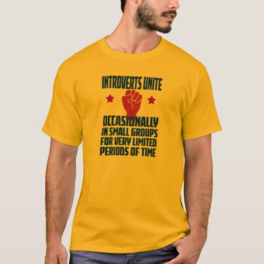 introverts vereinigen T-Shirt (Vorderseite)