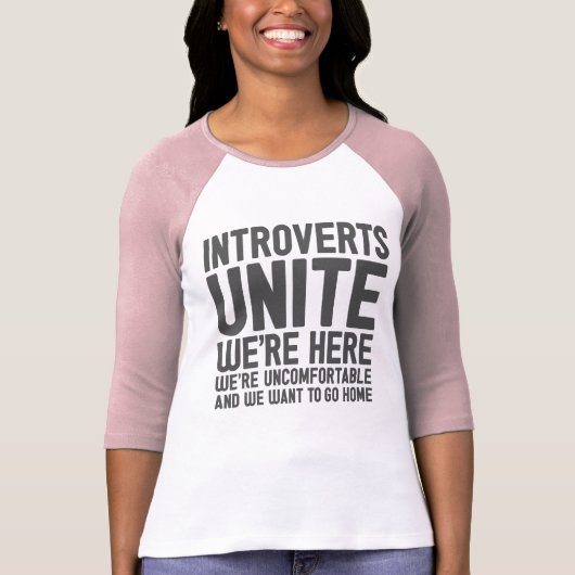 INTROVERTS VEREINIGEN uns sind hier wir sind T-Shirt (Vorderseite)