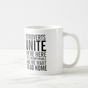 Introverts vereinigen - wir wollen, um zu gehen kaffeetasse