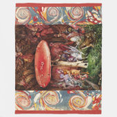 INTRUDER Frosch und Fairies unter der Magie des ro Fleecedecke (Vorderseite)