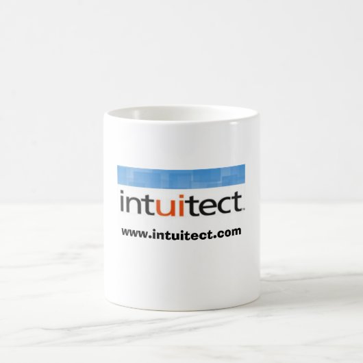 Intuitect Logo-Tasse Kaffeetasse (Mittel)