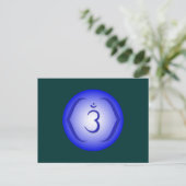 Intuition Chakra - Ajna Postkarte (Stehend Vorderseite)