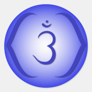 Intuition Chakra - Ajna Runder Aufkleber