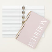 "Intuition"-Journal in rosa Notizblock (Innen)