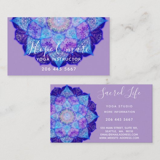 Intuition Mandala Visitenkarte (Vorne/Hinten)