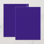 Intuitiv idealistisch blaue Farbe Postkarte (Vorne/Hinten)
